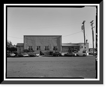 Oakland Army Base, Private Exchange Cafeteria, Bataan Avenue & Attu Street, facing Post Headquart, Oakland, Alameda County, CA - 6, Vintage Poster