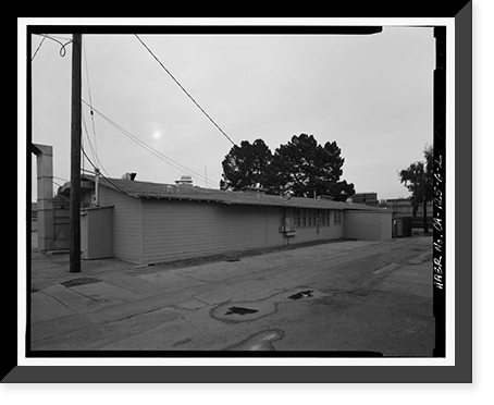 Historic Framed Print, Oakland Army Base, General Purpose Administration Building, Chungking & Algiers Streets, Oakland, Alameda County, CA - 2,  17-7/8" x 21-7/8"