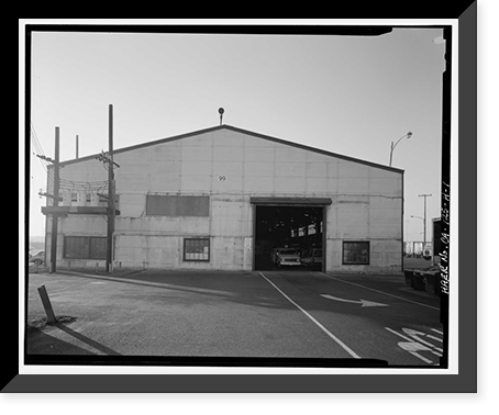 Oakland Army Base, Vehicle Maintenance Shop, Attu Street & Corregidor Avenue, Oakland, Alameda County, CA, Antique Print
