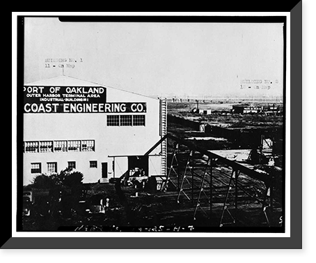 Oakland Army Base, Vehicle Maintenance Shop, Attu Street & Corregidor Avenue, Oakland, Alameda County, CA - 7, Antique Poster