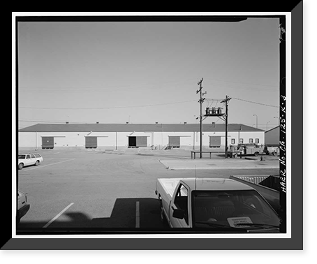 Historic Framed Print, Oakland Army Base, Storehouse Type, Ukraine & Maritime Streets, Oakland, Alameda County, CA - 3,  17-7/8" x 21-7/8"
