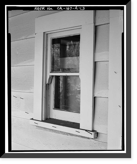 Historic Framed Print, Big Creek Hydroelectric System, Powerhouse 8, Operator Cottage, Big Creek, Big Creek vicinity, Fresno County, CA - 13,  17-7/8" x 21-7/8"