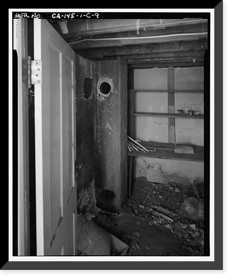 Historic Framed Print, Bishop Creek Hydroelectric System, Control Station, Worker Cottage, Bishop Creek, Bishop vicinity, Inyo County, CA - 9,  17-7/8" x 21-7/8"