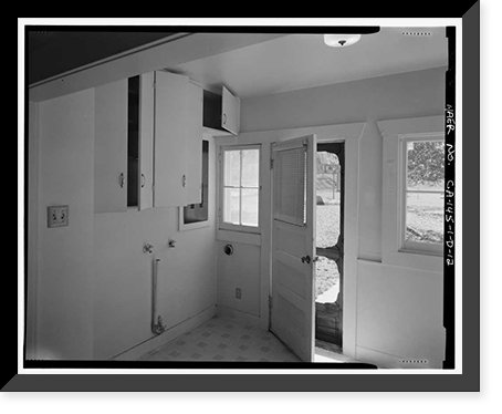 Historic Framed Print, Bishop Creek Hydroelectric System, Control Station, Worker Cottage, Bishop Creek, Bishop vicinity, Inyo County, CA - 16,  17-7/8" x 21-7/8"