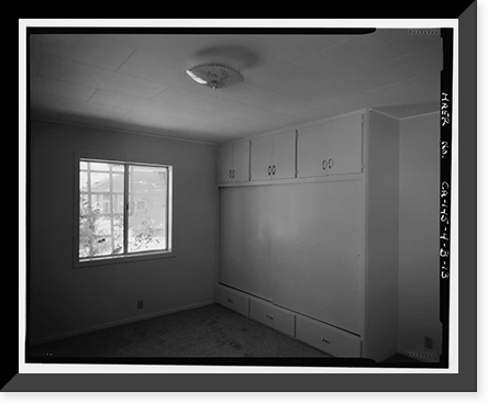 Historic Framed Print, Bishop Creek Hydroelectric System, Plant 4, Worker Cottage, Bishop Creek, Bishop vicinity, Inyo County, CA - 13,  17-7/8" x 21-7/8"