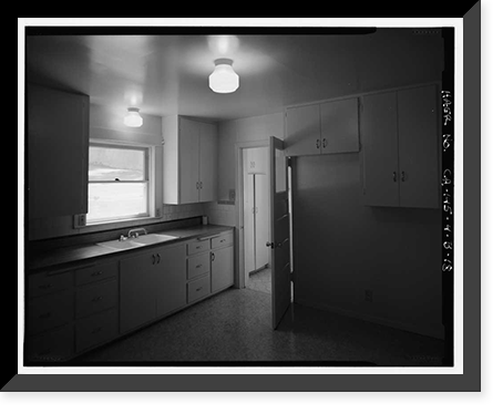 Historic Framed Print, Bishop Creek Hydroelectric System, Plant 4, Worker Cottage, Bishop Creek, Bishop vicinity, Inyo County, CA - 18,  17-7/8" x 21-7/8"