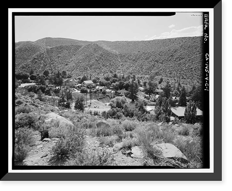 Historic Framed Print, Bishop Creek Hydroelectric System, Plant 4, Worker Cottage, Bishop Creek, Bishop vicinity, Inyo County, CA - 22,  17-7/8" x 21-7/8"
