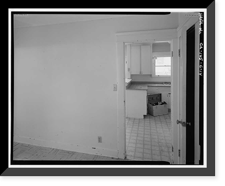 Historic Framed Print, Bishop Creek Hydroelectric System, Plant 4, Worker Cottage, Bishop Creek, Bishop vicinity, Inyo County, CA - 35,  17-7/8" x 21-7/8"