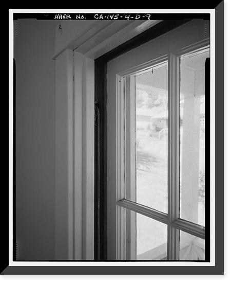 Historic Framed Print, Bishop Creek Hydroelectric System, Plant 4, Worker Cottage, Bishop Creek, Bishop vicinity, Inyo County, CA - 51,  17-7/8" x 21-7/8"