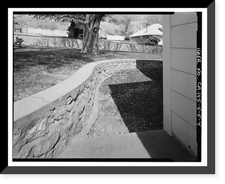 Historic Framed Print, Bishop Creek Hydroelectric System, Plant 4, Worker Cottage, Bishop Creek, Bishop vicinity, Inyo County, CA - 65,  17-7/8" x 21-7/8"