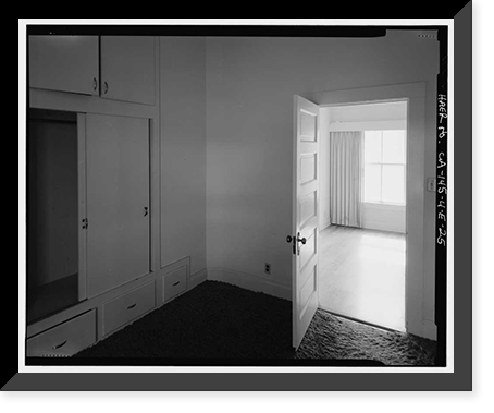 Historic Framed Print, Bishop Creek Hydroelectric System, Plant 4, Worker Cottage, Bishop Creek, Bishop vicinity, Inyo County, CA - 86,  17-7/8" x 21-7/8"