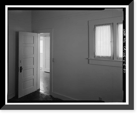 Historic Framed Print, Bishop Creek Hydroelectric System, Plant 4, Worker Cottage, Bishop Creek, Bishop vicinity, Inyo County, CA - 88,  17-7/8" x 21-7/8"
