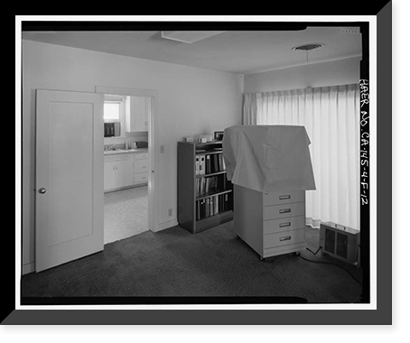 Historic Framed Print, Bishop Creek Hydroelectric System, Plant 4, Worker Cottage, Bishop Creek, Bishop vicinity, Inyo County, CA - 101,  17-7/8" x 21-7/8"