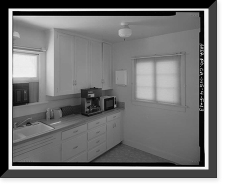 Historic Framed Print, Bishop Creek Hydroelectric System, Plant 4, Worker Cottage, Bishop Creek, Bishop vicinity, Inyo County, CA - 102,  17-7/8" x 21-7/8"