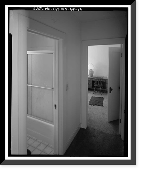 Historic Framed Print, Bishop Creek Hydroelectric System, Plant 4, Worker Cottage, Bishop Creek, Bishop vicinity, Inyo County, CA - 108,  17-7/8" x 21-7/8"