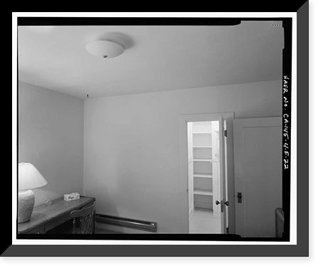 Historic Framed Print, Bishop Creek Hydroelectric System, Plant 4, Worker Cottage, Bishop Creek, Bishop vicinity, Inyo County, CA - 111,  17-7/8" x 21-7/8"