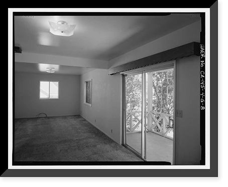 Historic Framed Print, Bishop Creek Hydroelectric System, Plant 4, Worker Cottage, Bishop Creek, Bishop vicinity, Inyo County, CA - 124,  17-7/8" x 21-7/8"