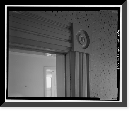 Historic Framed Print, Bishop Creek Hydroelectric System, Plant 6, Cashbaugh-Kilpatrick House, Bishop Creek, Bishop vicinity, Inyo County, CA - 23,  17-7/8" x 21-7/8"