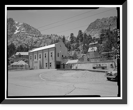 Historic Framed Print, Rush Creek Hydroelectric System, Powerhouse Exciters, Rush Creek, June Lake vicinity, Mono County, CA,  17-7/8" x 21-7/8"
