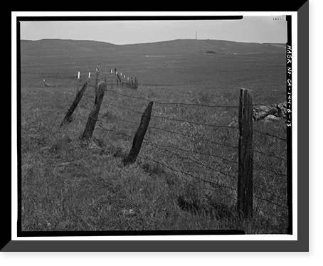 Historic Framed Print, Natomas Ditch System, Rhodes Ditch, West of Bidwell Street, north of U.S. Highway 50, Folsom, Sacramento County, CA - 13,  17-7/8" x 21-7/8"
