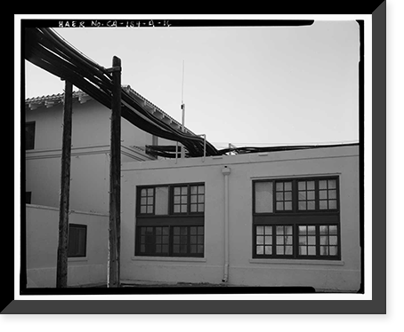 Historic Framed Print, Chollas Heights Naval Radio Transmitting Facility, Transmitter Building, 6410 Zero Road, San Diego, San Diego County, CA - 16,  17-7/8" x 21-7/8"