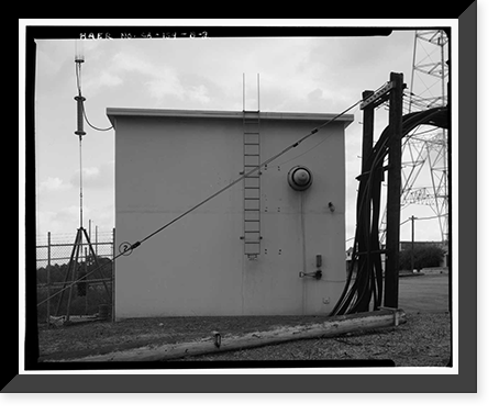 Historic Framed Print, Chollas Heights Naval Radio Transmitting Facility, Helix House, 6410 Zero Road, San Diego, San Diego County, CA - 2,  17-7/8" x 21-7/8"