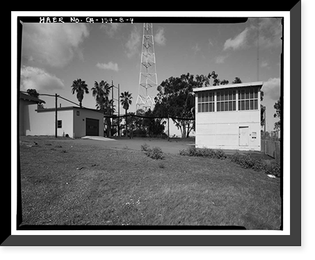 Historic Framed Print, Chollas Heights Naval Radio Transmitting Facility, Helix House, 6410 Zero Road, San Diego, San Diego County, CA - 4,  17-7/8" x 21-7/8"