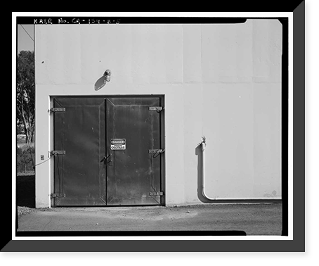 Historic Framed Print, Chollas Heights Naval Radio Transmitting Facility, Helix House, 6410 Zero Road, San Diego, San Diego County, CA - 5,  17-7/8" x 21-7/8"