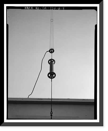 Historic Framed Print, Chollas Heights Naval Radio Transmitting Facility, Helix House, 6410 Zero Road, San Diego, San Diego County, CA - 9,  17-7/8" x 21-7/8"