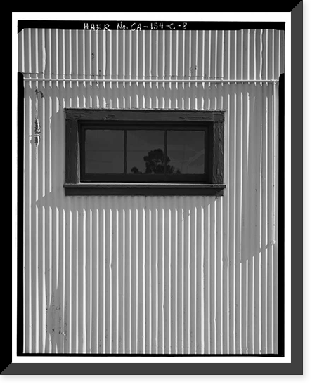 Historic Framed Print, Chollas Heights Naval Radio Transmitting Facility, Public Works Shop, 6410 Zero Road, San Diego, San Diego County, CA - 8,  17-7/8" x 21-7/8"
