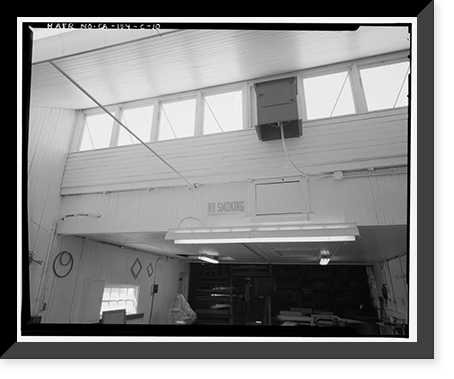 Historic Framed Print, Chollas Heights Naval Radio Transmitting Facility, Public Works Shop, 6410 Zero Road, San Diego, San Diego County, CA - 10,  17-7/8" x 21-7/8"