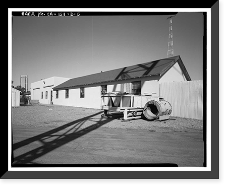 Historic Framed Print, Chollas Heights Naval Radio Transmitting Facility, Public Works Shop, 6410 Zero Road, San Diego, San Diego County, CA - 19,  17-7/8" x 21-7/8"