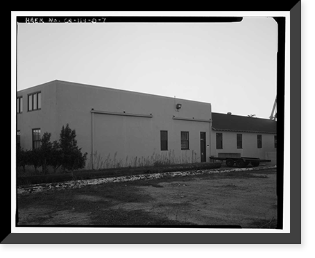 Historic Framed Print, Chollas Heights Naval Radio Transmitting Facility, Public Works Shop, 6410 Zero Road, San Diego, San Diego County, CA - 21,  17-7/8" x 21-7/8"