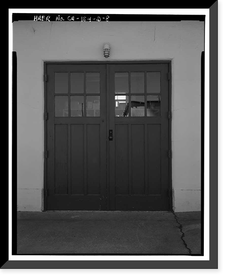 Historic Framed Print, Chollas Heights Naval Radio Transmitting Facility, Public Works Shop, 6410 Zero Road, San Diego, San Diego County, CA - 22,  17-7/8" x 21-7/8"