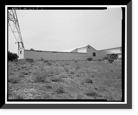 Historic Framed Print, Chollas Heights Naval Radio Transmitting Facility, Operational Storage Building, 6410 Zero Road, San Diego, San Diego County, CA - 3,  17-7/8" x 21-7/8"