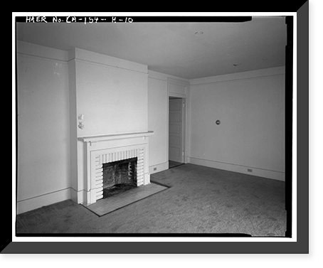 Historic Framed Print, Chollas Heights Naval Radio Transmitting Facility, Officer's Quarters, 6410 Zero Road, San Diego, San Diego County, CA - 10,  17-7/8" x 21-7/8"