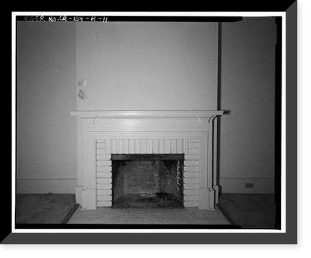 Historic Framed Print, Chollas Heights Naval Radio Transmitting Facility, Officer's Quarters, 6410 Zero Road, San Diego, San Diego County, CA - 11,  17-7/8" x 21-7/8"