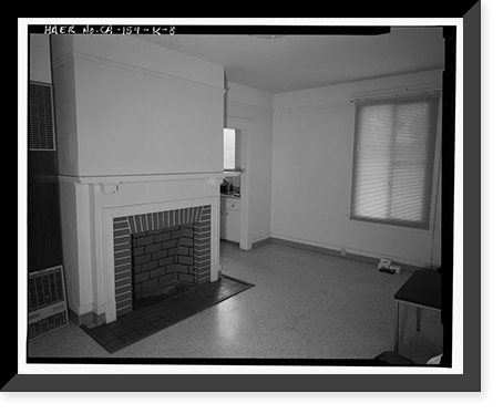 Historic Framed Print, Chollas Heights Naval Radio Transmitting Facility, Married Officer's Quarters, 6410 Zero Road, San Diego, San Diego County, CA - 8,  17-7/8" x 21-7/8"