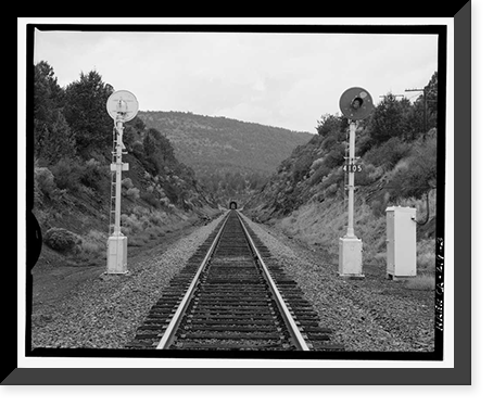 Historic Framed Print, Southern Pacific Railroad Natron Cutoff, Tunnel No. 18, Milepost 410, Dorris vicinity, Siskiyou County, CA - 3,  17-7/8" x 21-7/8"