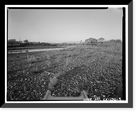 Historic Framed Print, Weidemeyer Bridge, Spanning Thomes Creek at Rawson Road, Corning vicinity, Tehama County, CA - 3,  17-7/8" x 21-7/8"