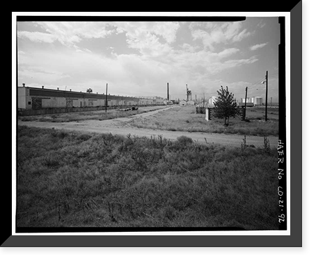 Historic Framed Print, Rocky Mountain Arsenal, Bounded by Ninety-sixth Avenue & Fifty-sixth Avenu, Commerce City, Adams County, CO - 94,  17-7/8" x 21-7/8"