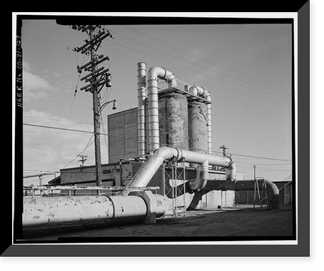 Historic Framed Print, Rocky Mountain Arsenal, Bounded by Ninety-sixth Avenue & Fifty-sixth Avenu, Commerce City, Adams County, CO - 124,  17-7/8" x 21-7/8"