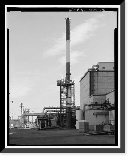 Historic Framed Print, Rocky Mountain Arsenal, Bounded by Ninety-sixth Avenue & Fifty-sixth Avenu, Commerce City, Adams County, CO - 125,  17-7/8" x 21-7/8"