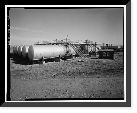 Historic Framed Print, Rocky Mountain Arsenal, Bounded by Ninety-sixth Avenue & Fifty-sixth Avenu, Commerce City, Adams County, CO - 129,  17-7/8" x 21-7/8"