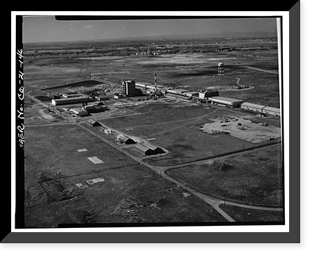 Historic Framed Print, Rocky Mountain Arsenal, Bounded by Ninety-sixth Avenue & Fifty-sixth Avenu, Commerce City, Adams County, CO - 143,  17-7/8" x 21-7/8"
