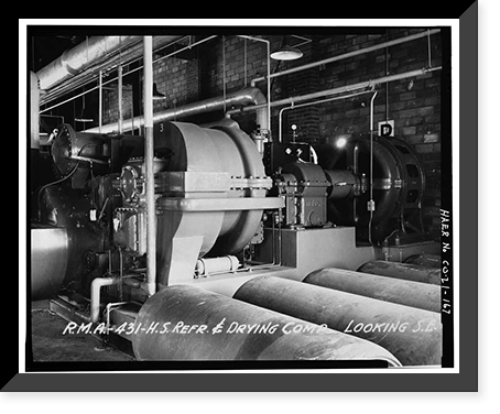 Historic Framed Print, Rocky Mountain Arsenal, Bounded by Ninety-sixth Avenue & Fifty-sixth Avenu, Commerce City, Adams County, CO - 164,  17-7/8" x 21-7/8"