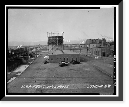 Historic Framed Print, Rocky Mountain Arsenal, Bounded by Ninety-sixth Avenue & Fifty-sixth Avenu, Commerce City, Adams County, CO - 166,  17-7/8" x 21-7/8"