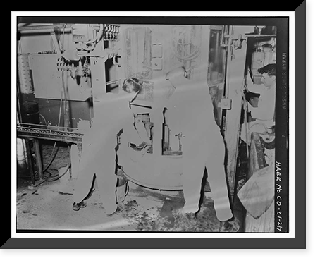 Historic Framed Print, Rocky Mountain Arsenal, Bounded by Ninety-sixth Avenue & Fifty-sixth Avenu, Commerce City, Adams County, CO - 212,  17-7/8" x 21-7/8"