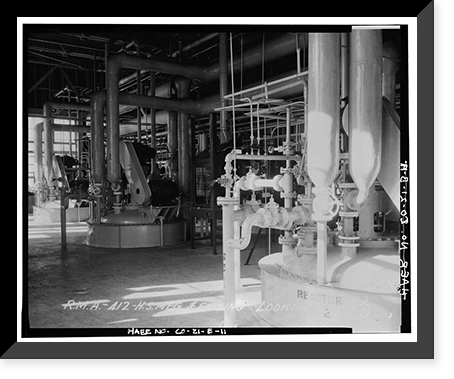 Historic Framed Print, Rocky Mountain Arsenal, Mustard Manufacturing-Filling Building, December Seventh Avenue & D Street, Commerce City, Adams County, CO - 11,  17-7/8" x 21-7/8"