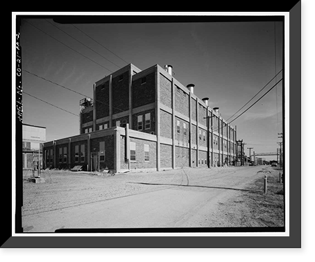 Historic Framed Print, Rocky Mountain Arsenal, Boiler Plant-Central Gas Heat Plant, 1022 feet South of December Seventh Avenue; 525 fe, Commerce City, Adams County, CO - 2,  17-7/8" x 21-7/8"